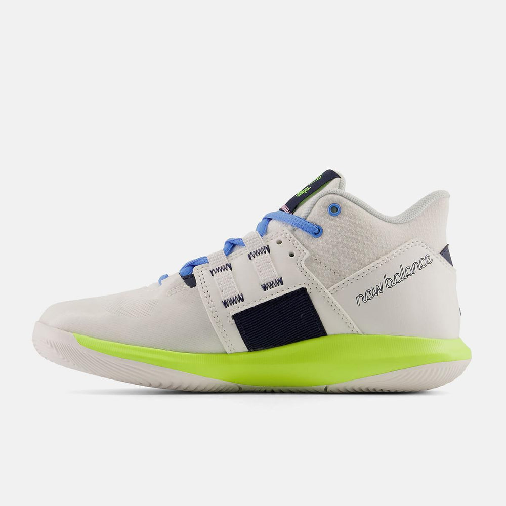 Cleats | Kids New Balance Kid&#039;s Coco CG1 White With Hi-lite And Bright Lapis