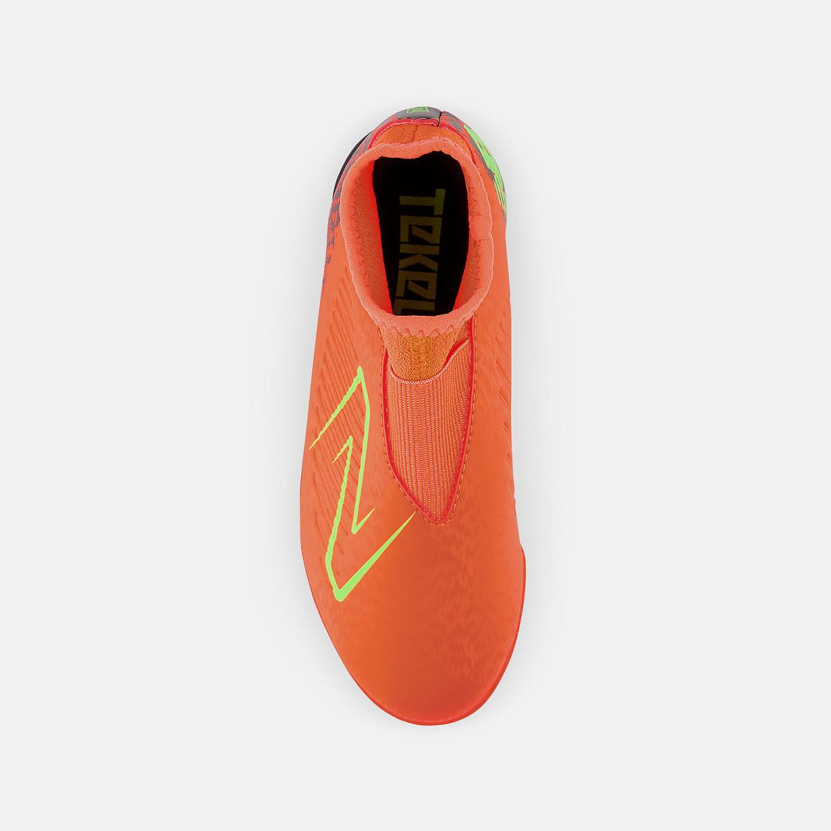 Cleats | Kids New Balance Tekela V4 Magique Junior TF Neon Dragonfly With Black And Coloro Green