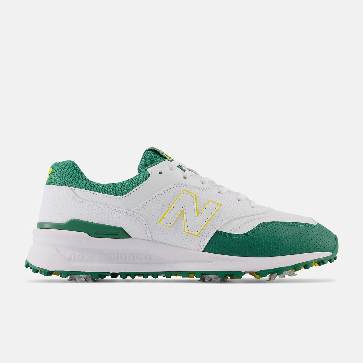 Golf | Men New Balance 997 Golf White With Green