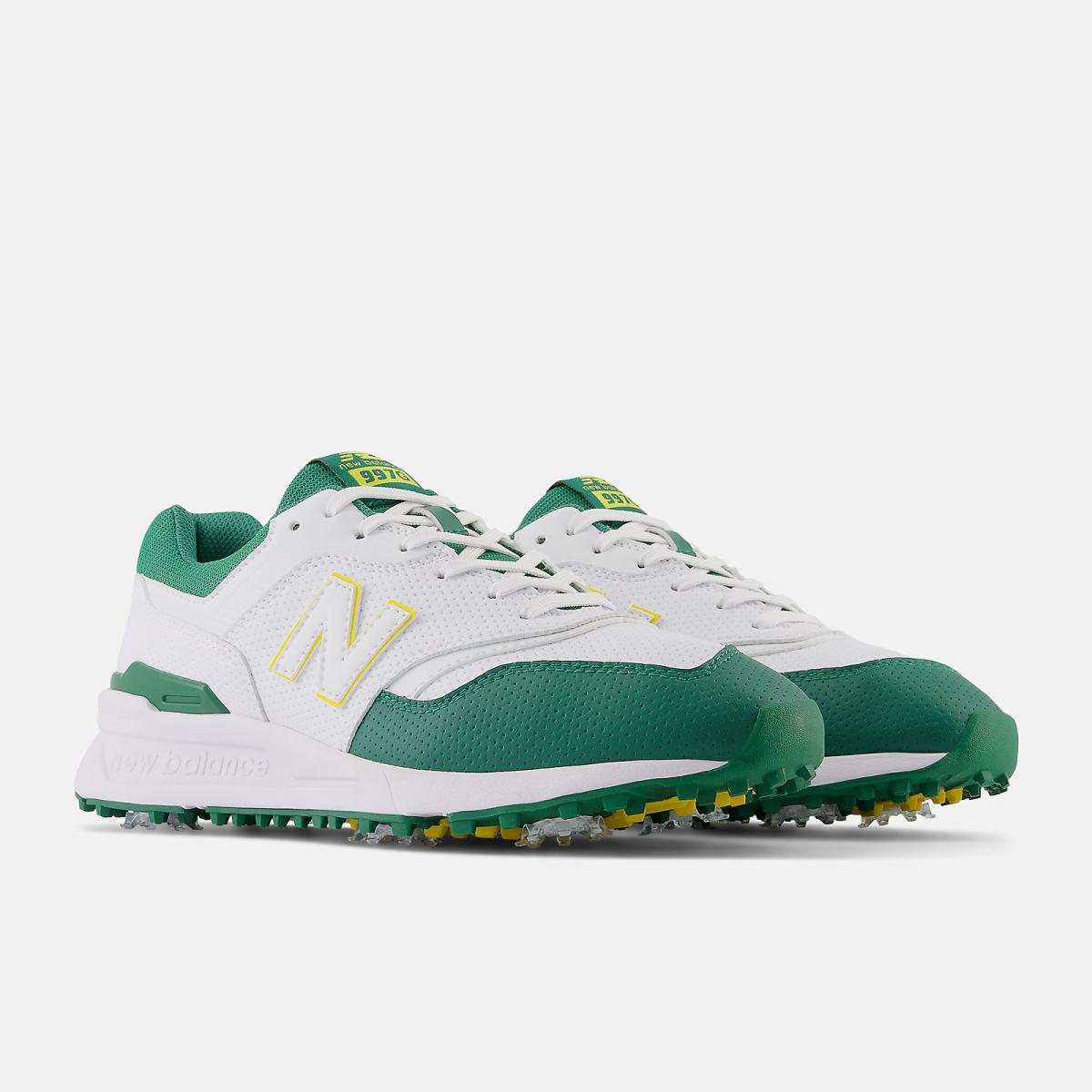 Golf | Men New Balance 997 Golf White With Green