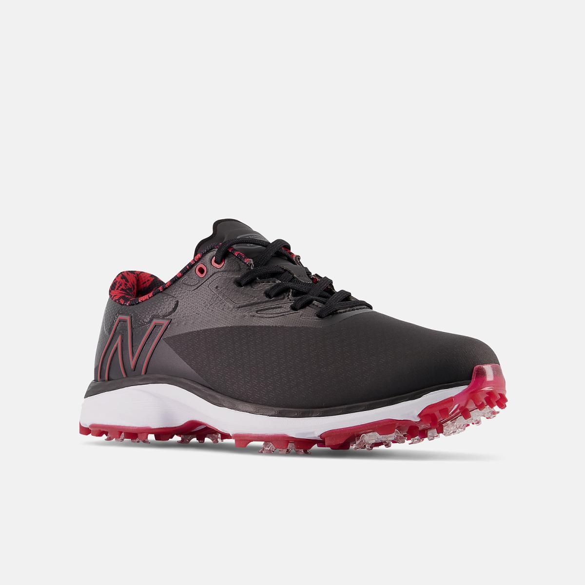 Golf | Men New Balance Fresh Foam X Defender Black With Red