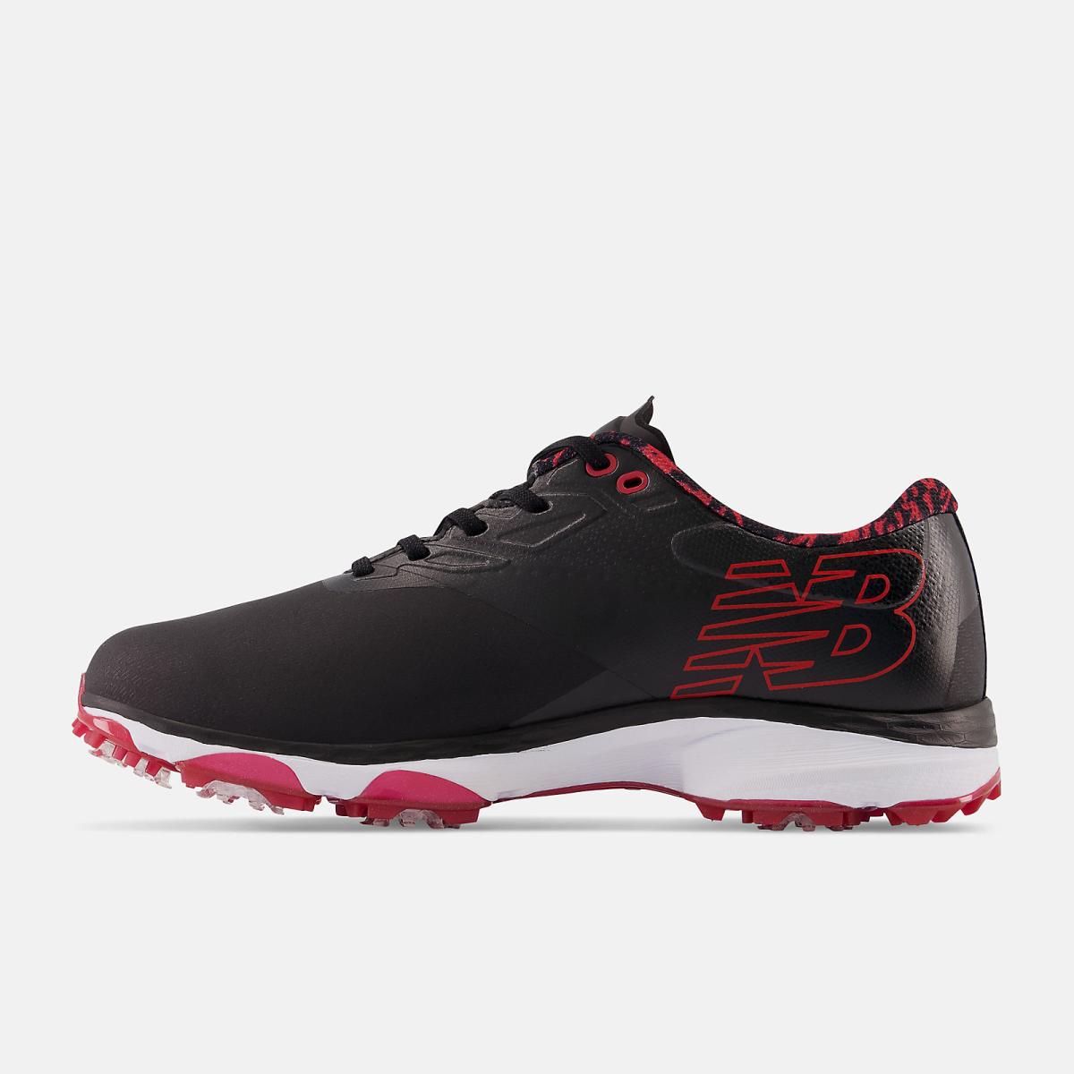 Golf | Men New Balance Fresh Foam X Defender Black With Red