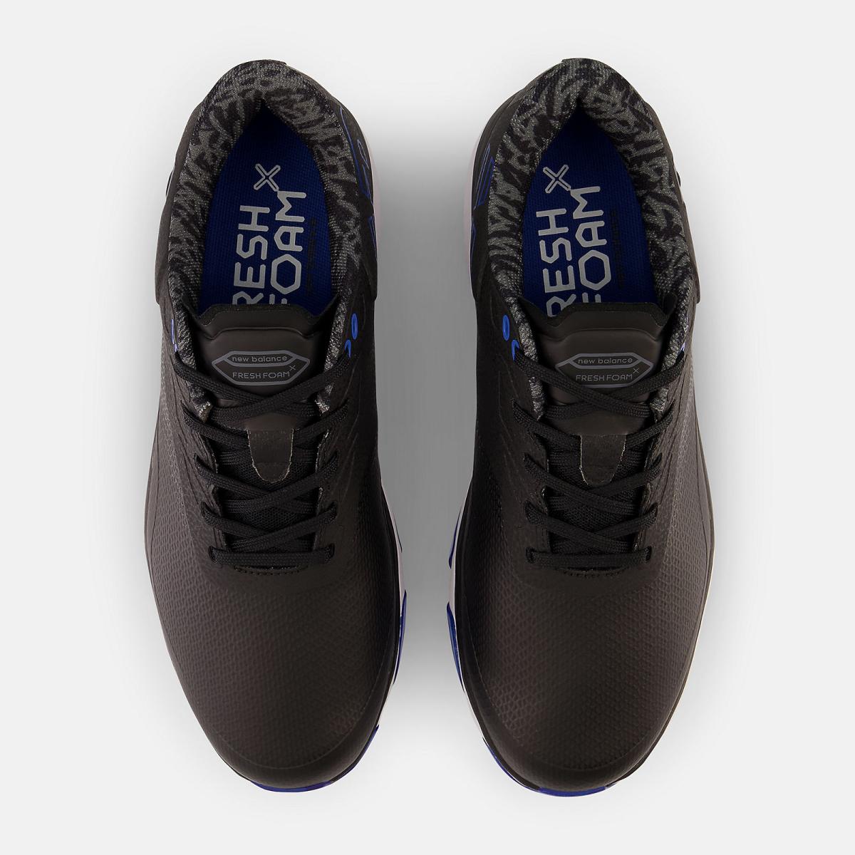 Golf | Men New Balance Fresh Foam X Defender SL Black With Blue