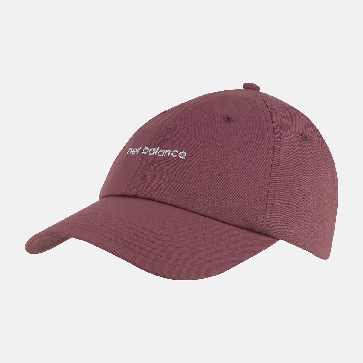 Hats | Men/Women New Balance 6 Panel Linear Logo Hat Washed Burgundy