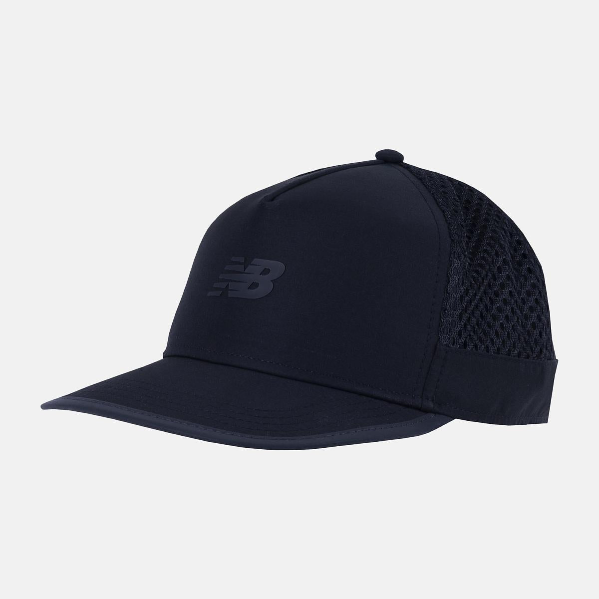 Hats | Men/Women New Balance Speed Run Trucker Black With Gunmetal