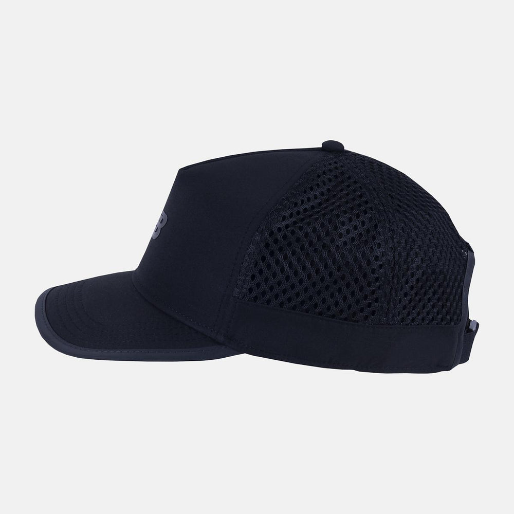 Hats | Men/Women New Balance Speed Run Trucker Black With Gunmetal
