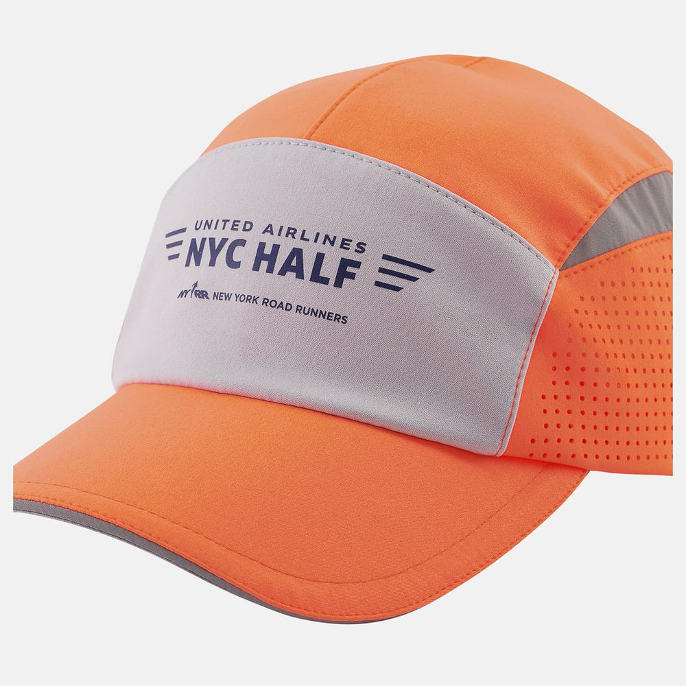 Hats | Men/Women New Balance United Half 5 Panel Laser Run Hat Neon Dragonfly
