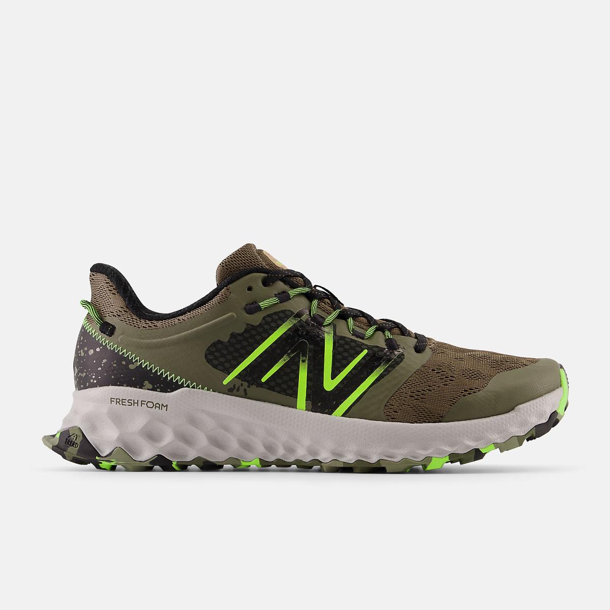 Hiking &amp; Trail | Men New Balance Fresh Foam Garoé Dark Camo With Black And Pixel Green