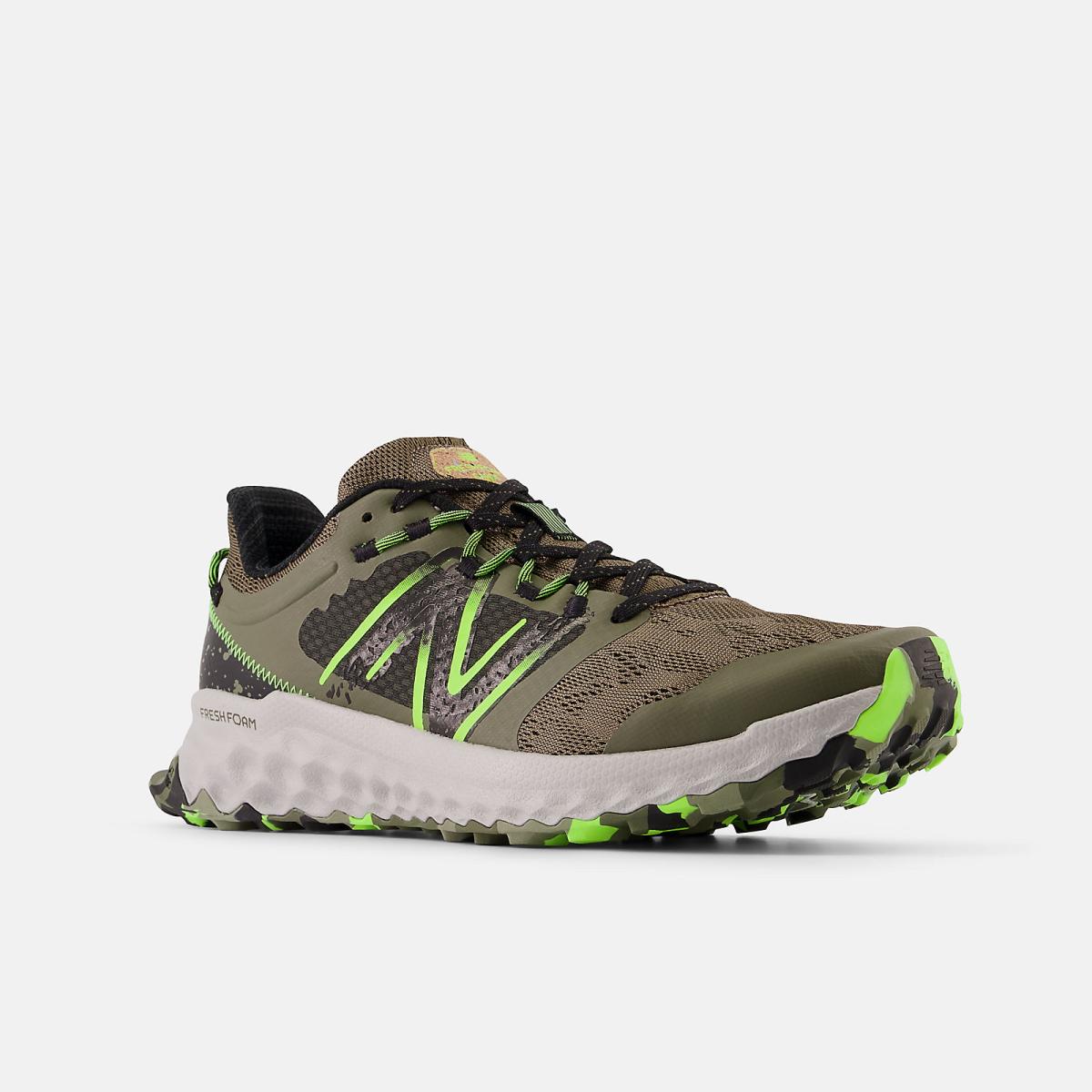 Hiking &amp; Trail | Men New Balance Fresh Foam Garoé Dark Camo With Black And Pixel Green