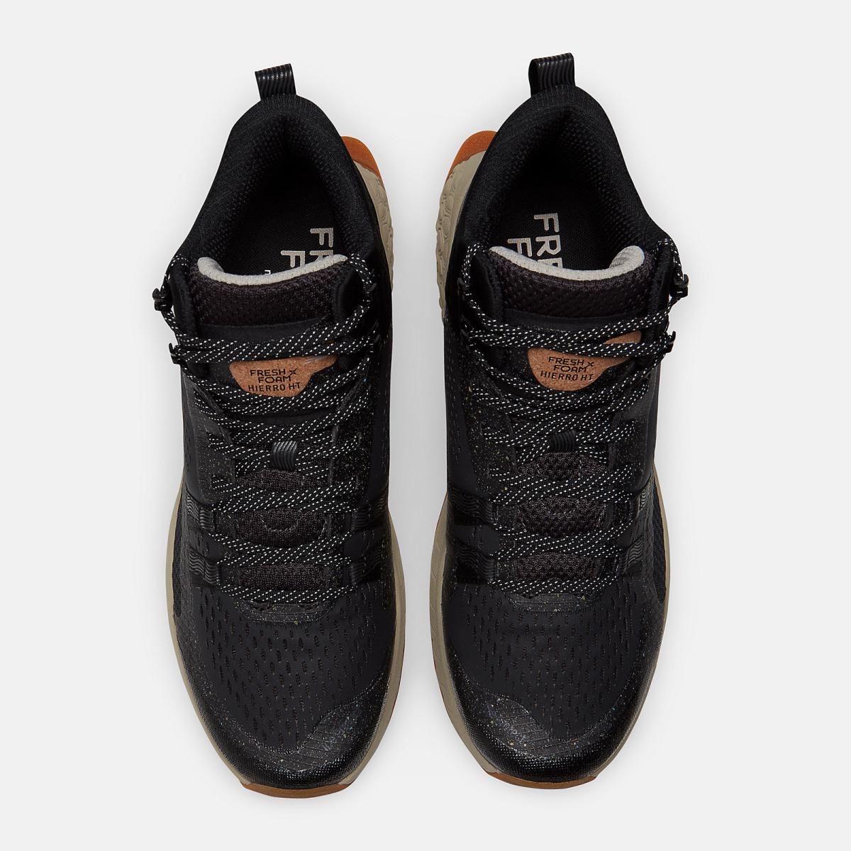 Hiking &amp; Trail | Men New Balance Fresh Foam X Hierro Mid Black With Timberwolf
