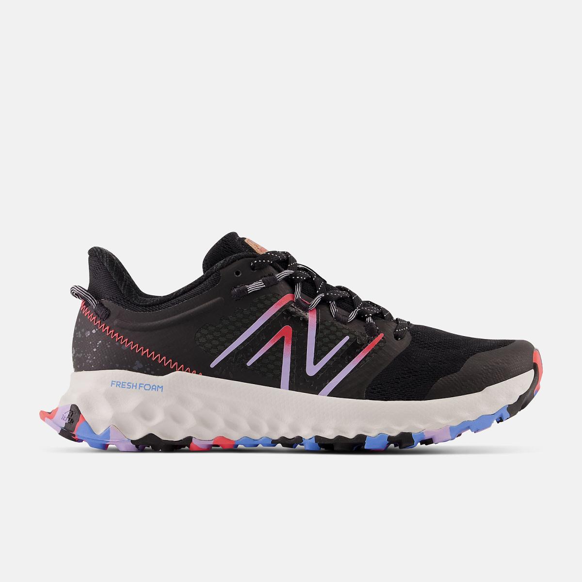 Hiking &amp; Trail | Women New Balance Fresh Foam Garoé Black With Cyber Lilac And Electric Red