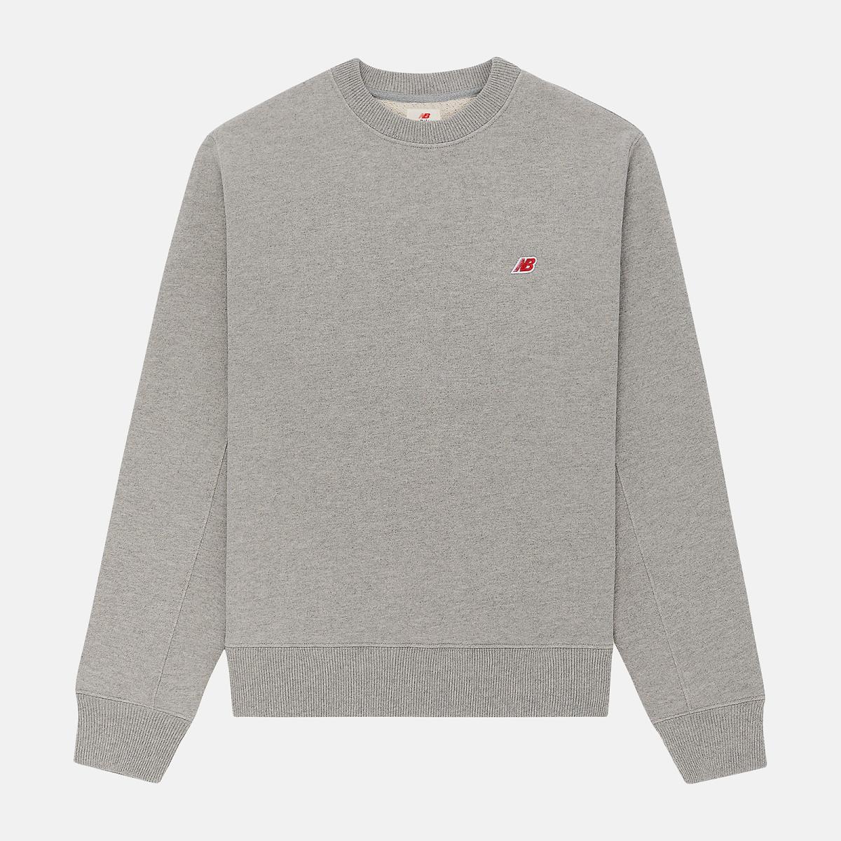 Hoodies &amp; Sweatshirts | Men New Balance MADE In USA Core Crewneck Sweatshirt Athletic Grey
