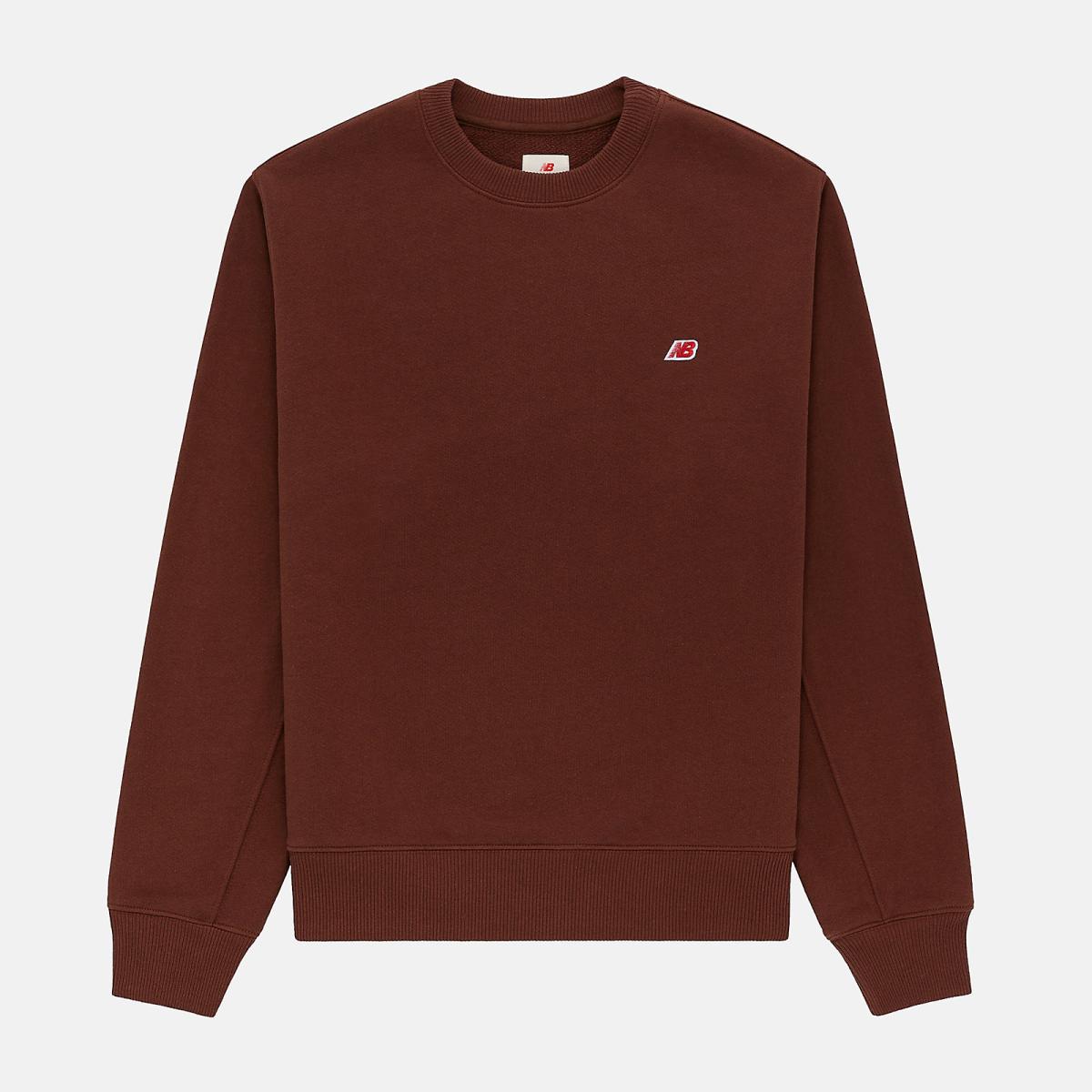 Hoodies &amp; Sweatshirts | Men New Balance MADE In USA Core Crewneck Sweatshirt Rich Oak