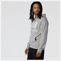Hoodies &amp; Sweatshirts | Men New Balance NB Essentials Pullover Hoodie Athletic Grey