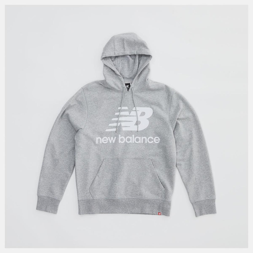 Hoodies &amp; Sweatshirts | Men New Balance NB Essentials Pullover Hoodie Athletic Grey