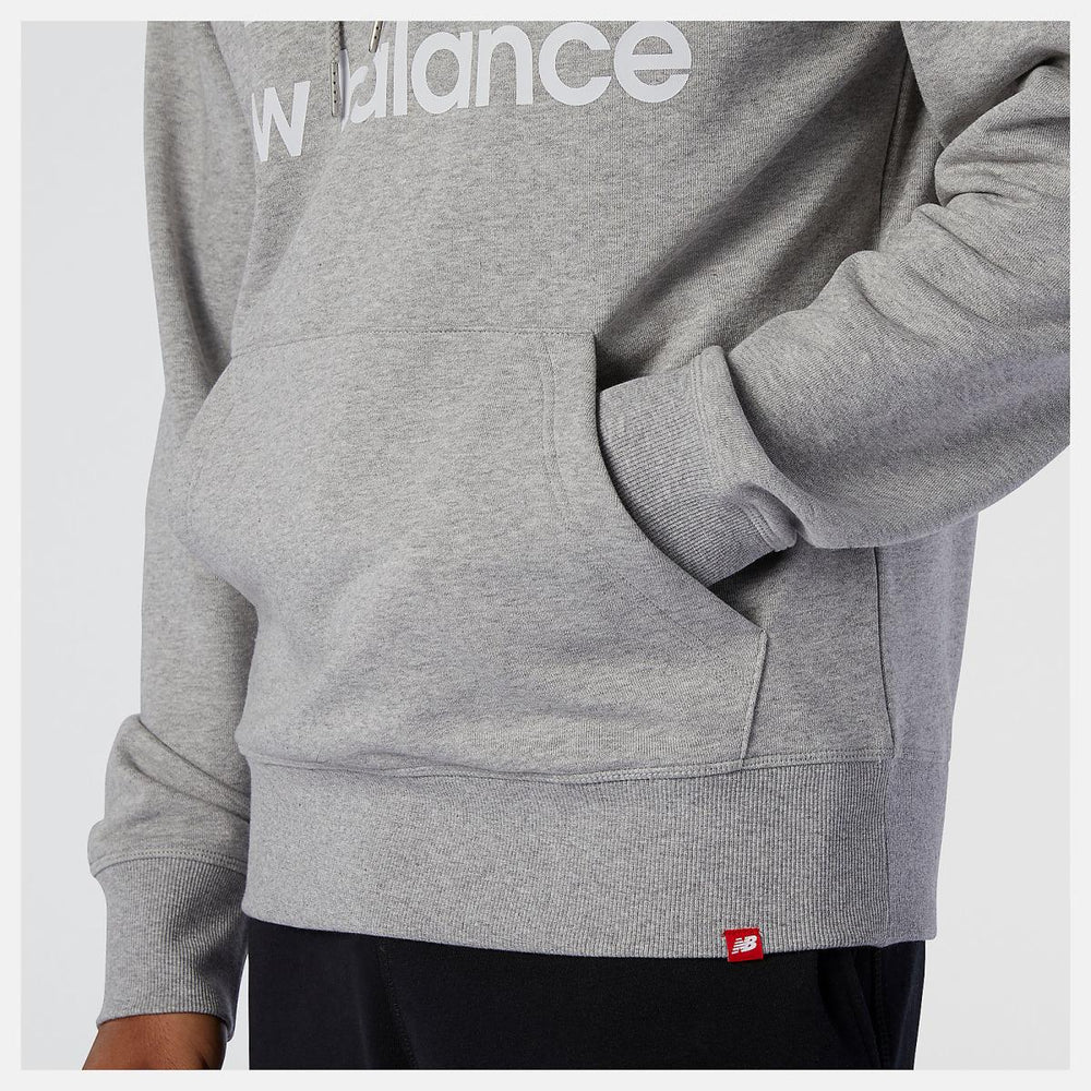 Hoodies &amp; Sweatshirts | Men New Balance NB Essentials Pullover Hoodie Athletic Grey