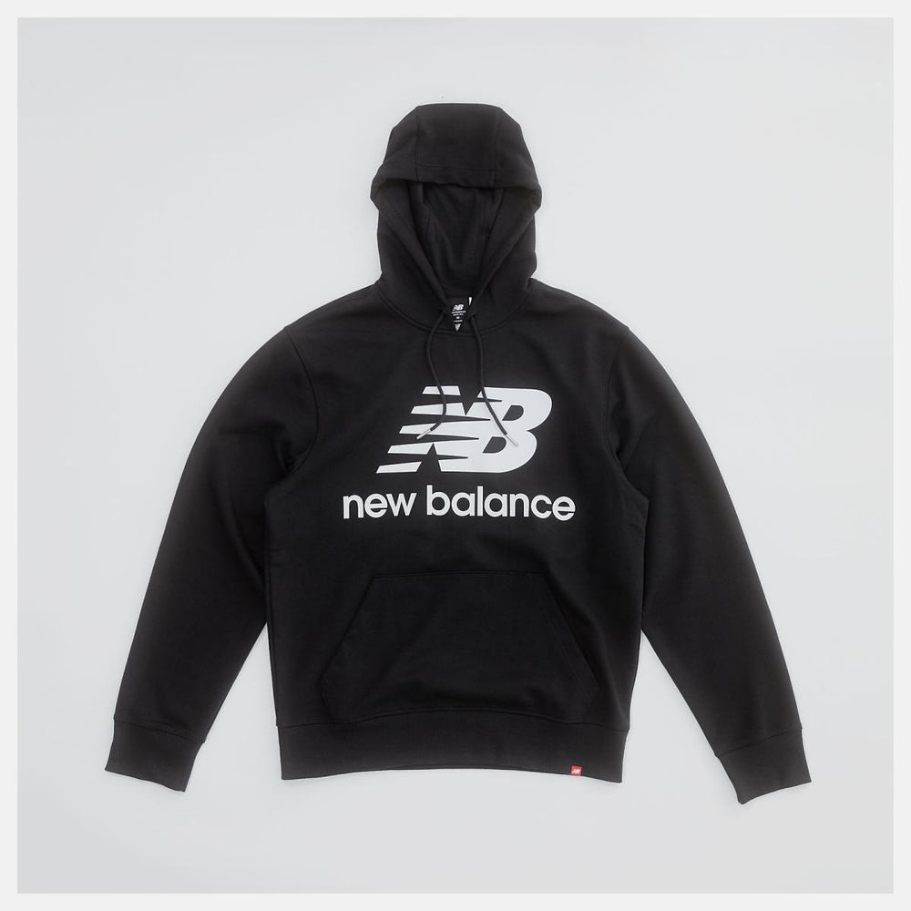 Hoodies &amp; Sweatshirts | Men New Balance NB Essentials Pullover Hoodie Black