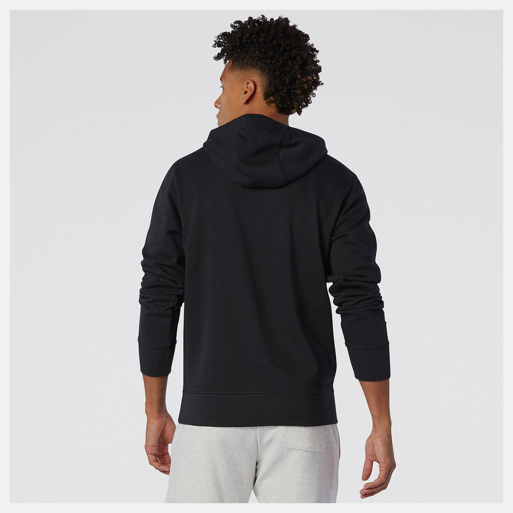 Hoodies &amp; Sweatshirts | Men New Balance NB Essentials Pullover Hoodie Black
