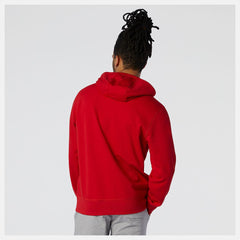 Hoodies &amp; Sweatshirts | Men New Balance NB Essentials Pullover Hoodie Team Red Inline