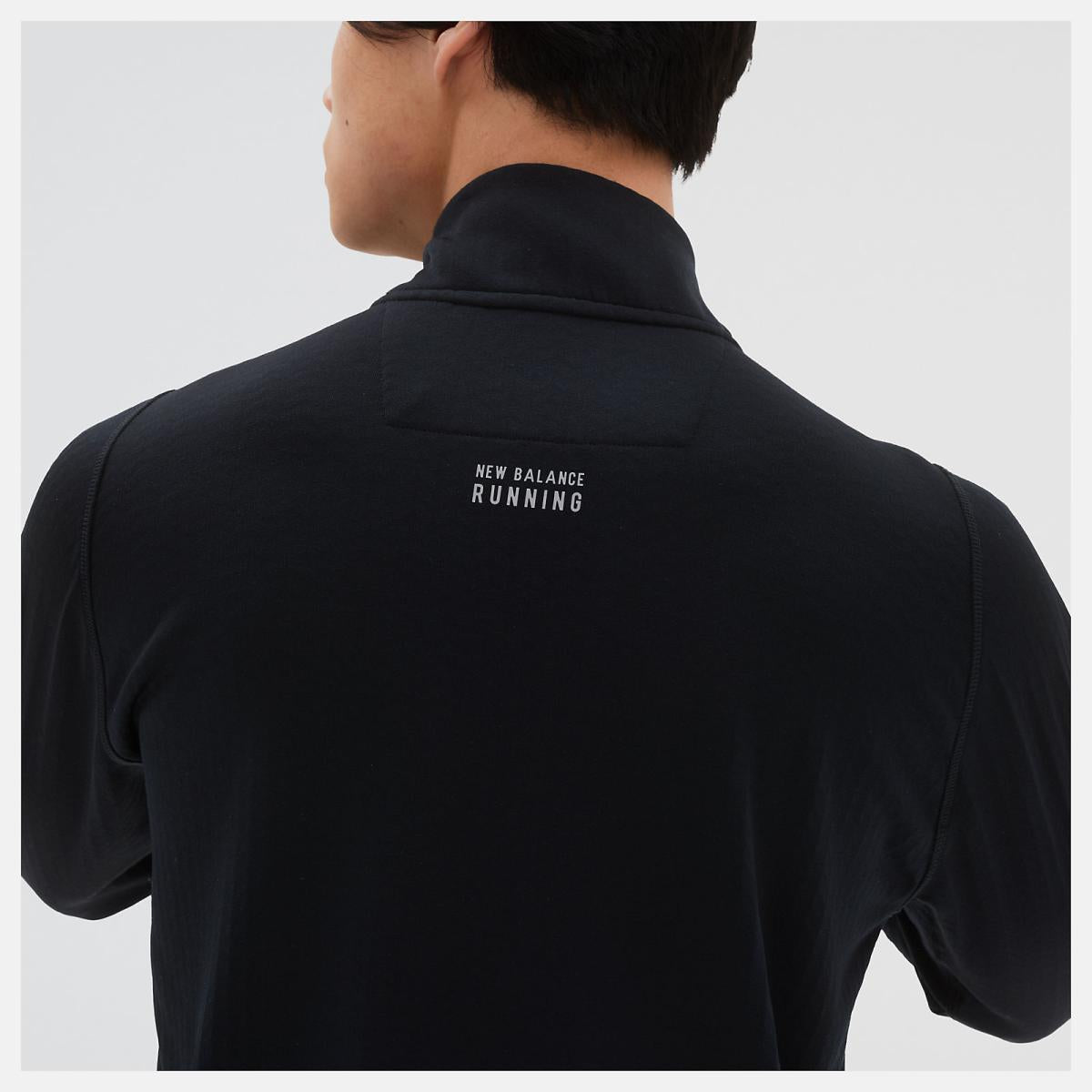 Hoodies &amp; Sweatshirts | Men New Balance NB Heat Grid Half Zip Black