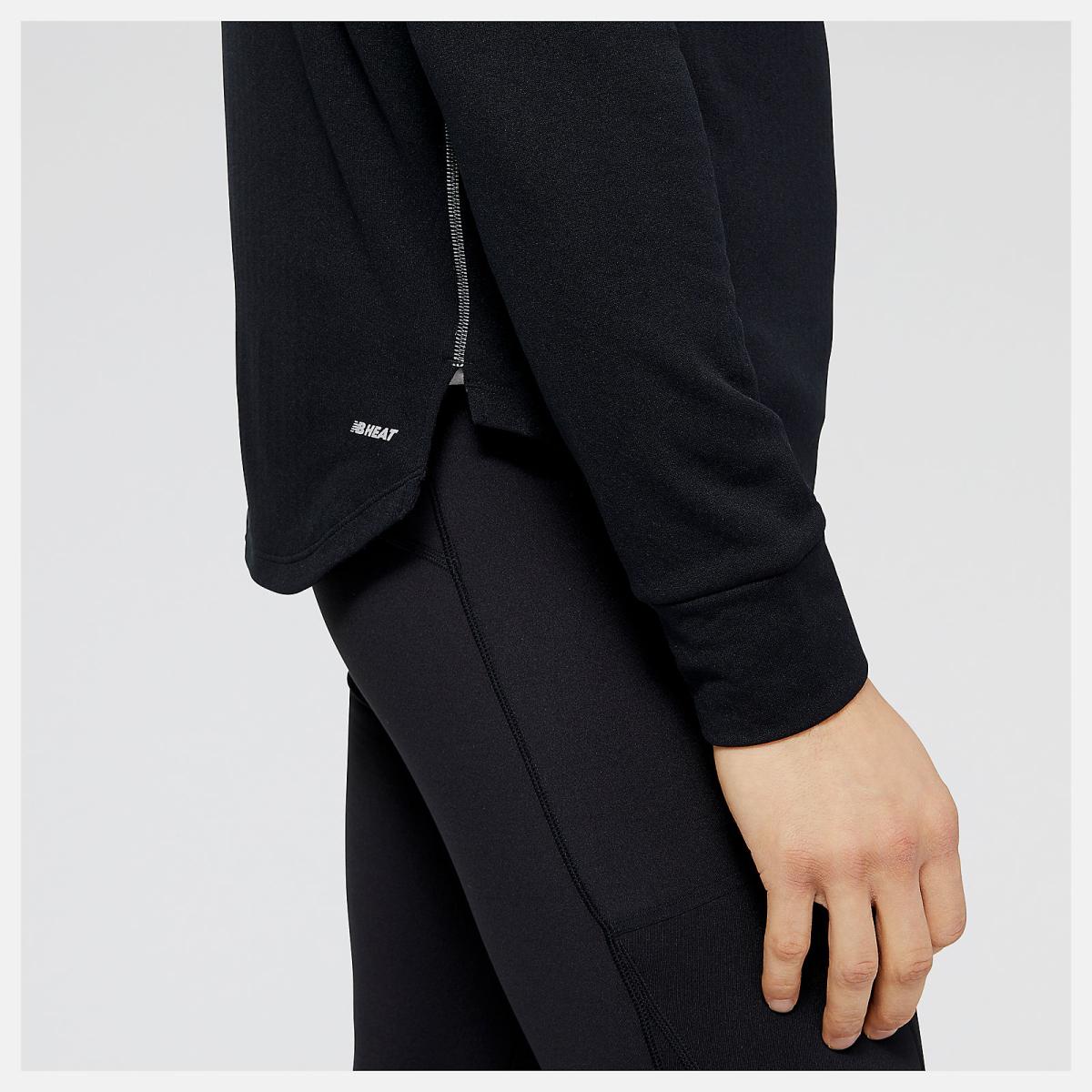 Hoodies &amp; Sweatshirts | Men New Balance NB Heat Grid Half Zip Black