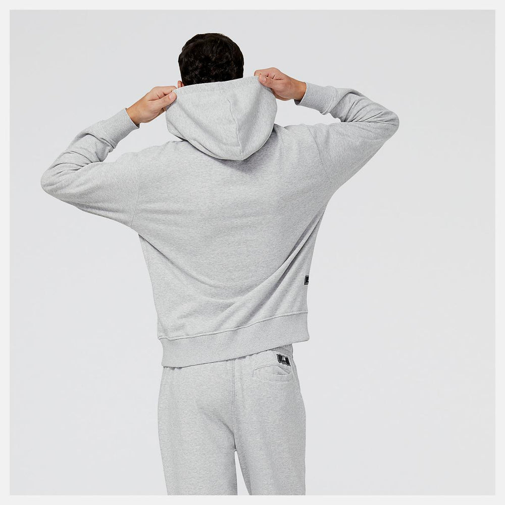 Hoodies &amp; Sweatshirts | Men New Balance NB Hoops Fundamentals Hoodie Athletic Grey