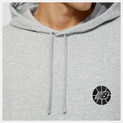 Hoodies &amp; Sweatshirts | Men New Balance NB Hoops Fundamentals Hoodie Athletic Grey