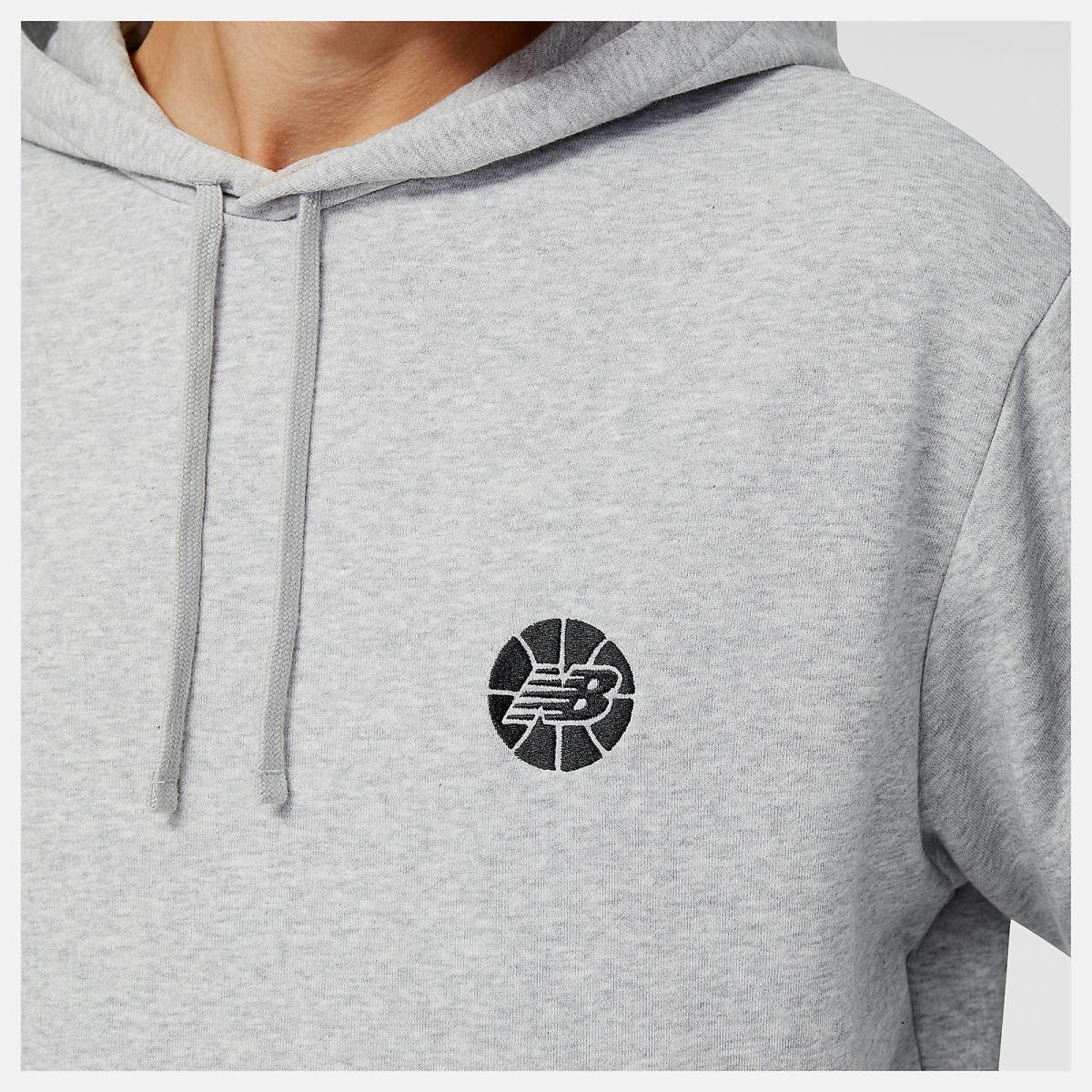 Hoodies &amp; Sweatshirts | Men New Balance NB Hoops Fundamentals Hoodie Athletic Grey