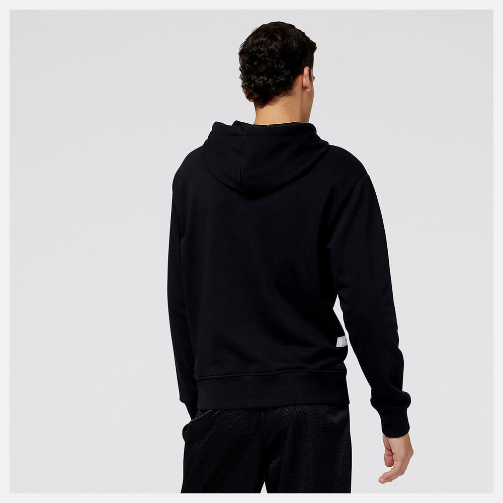 Hoodies &amp; Sweatshirts | Men New Balance NB Hoops Fundamentals Hoodie Black