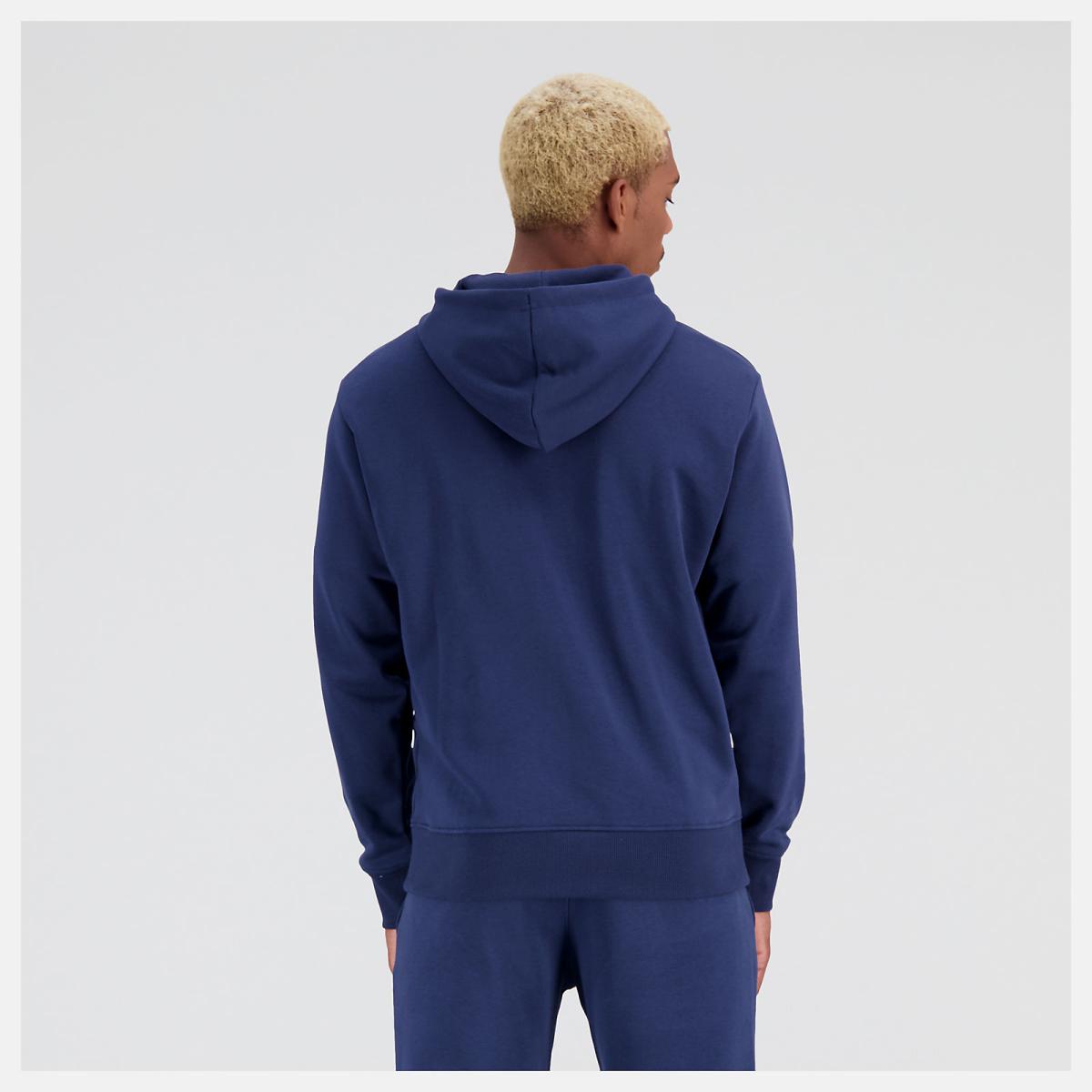 Hoodies &amp; Sweatshirts | Men New Balance NB Hoops Fundamentals Hoodie Nb Navy