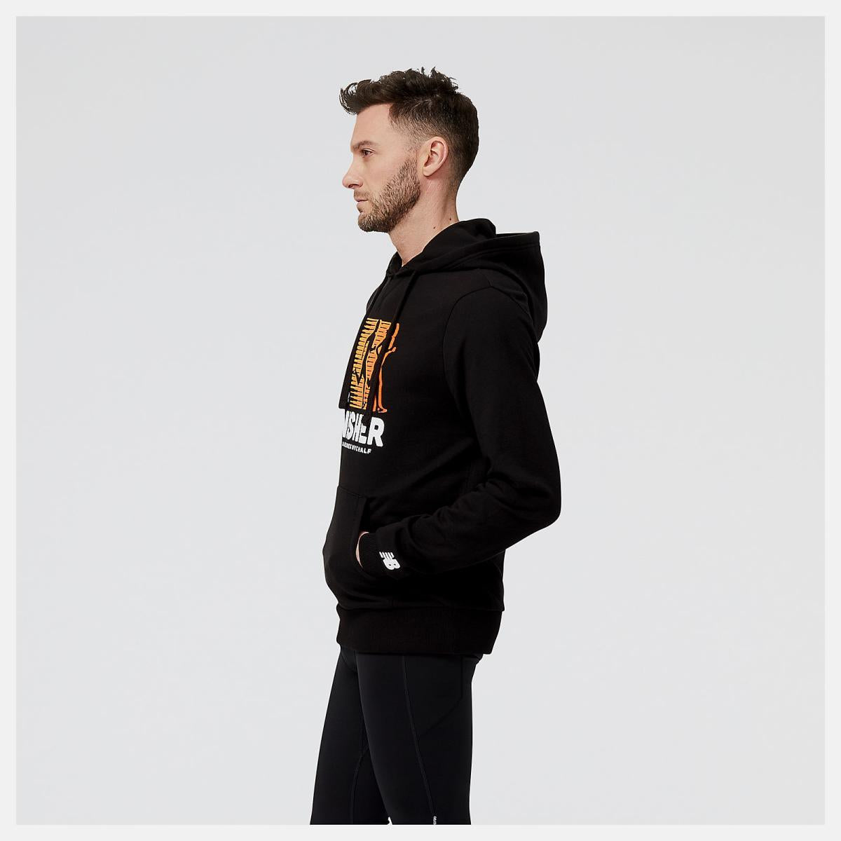 Hoodies &amp; Sweatshirts | Men New Balance United Airlines NYC Half Finisher Graphic Hoodie Black