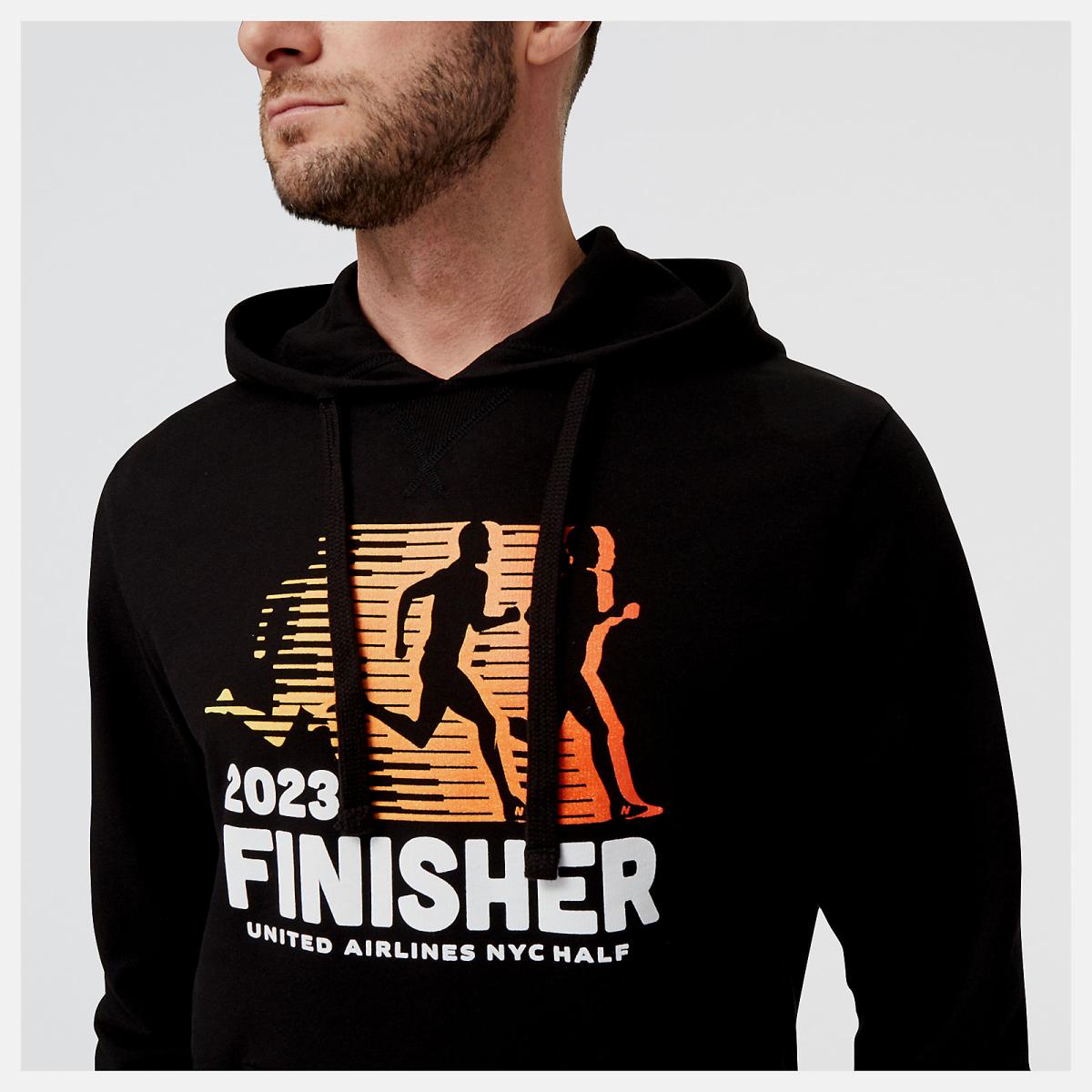 Hoodies &amp; Sweatshirts | Men New Balance United Airlines NYC Half Finisher Graphic Hoodie Black