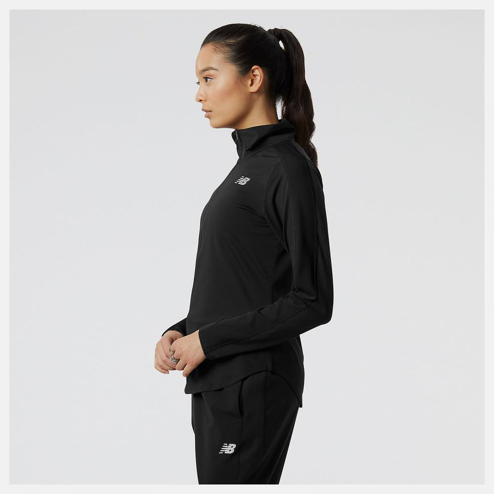 Hoodies &amp; Sweatshirts | Women New Balance Accelerate Half Zip Black