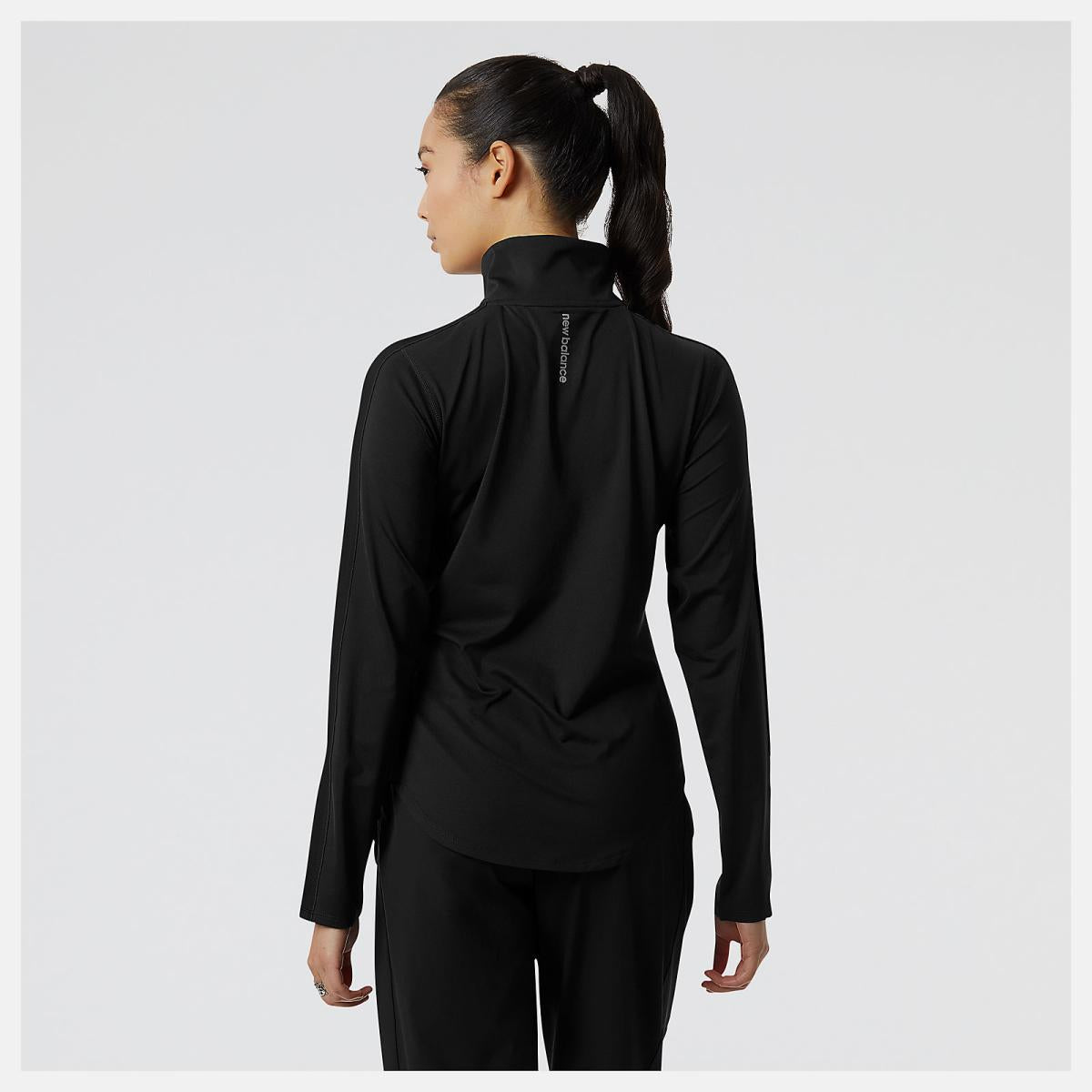 Hoodies &amp; Sweatshirts | Women New Balance Accelerate Half Zip Black