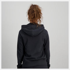 Hoodies &amp; Sweatshirts | Women New Balance NB Essentials Full Zip Hoodie Black
