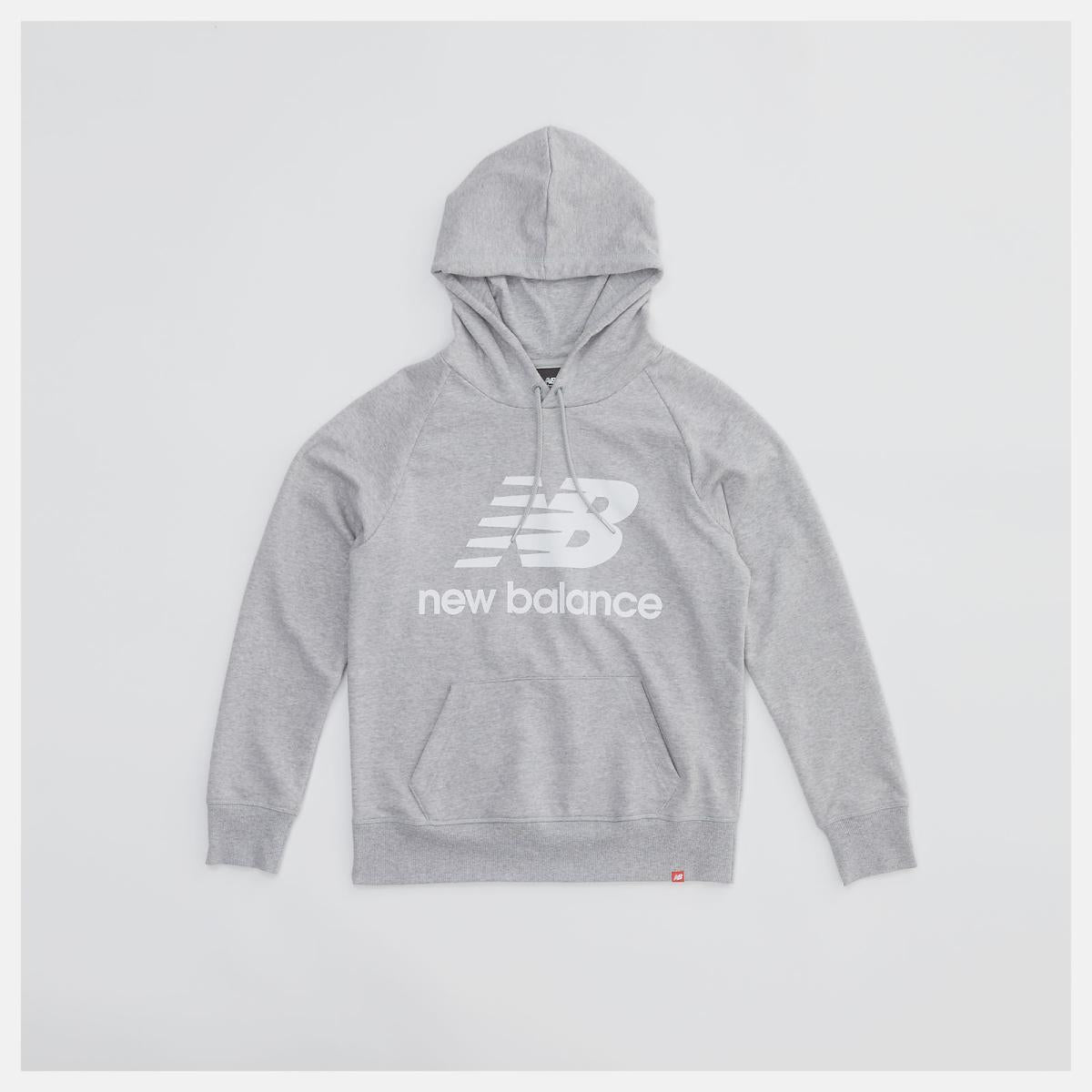 Hoodies &amp; Sweatshirts | Women New Balance NB Essentials Pullover Hoodie Athletic Grey