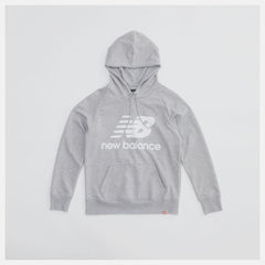 Hoodies &amp; Sweatshirts | Women New Balance NB Essentials Pullover Hoodie Athletic Grey