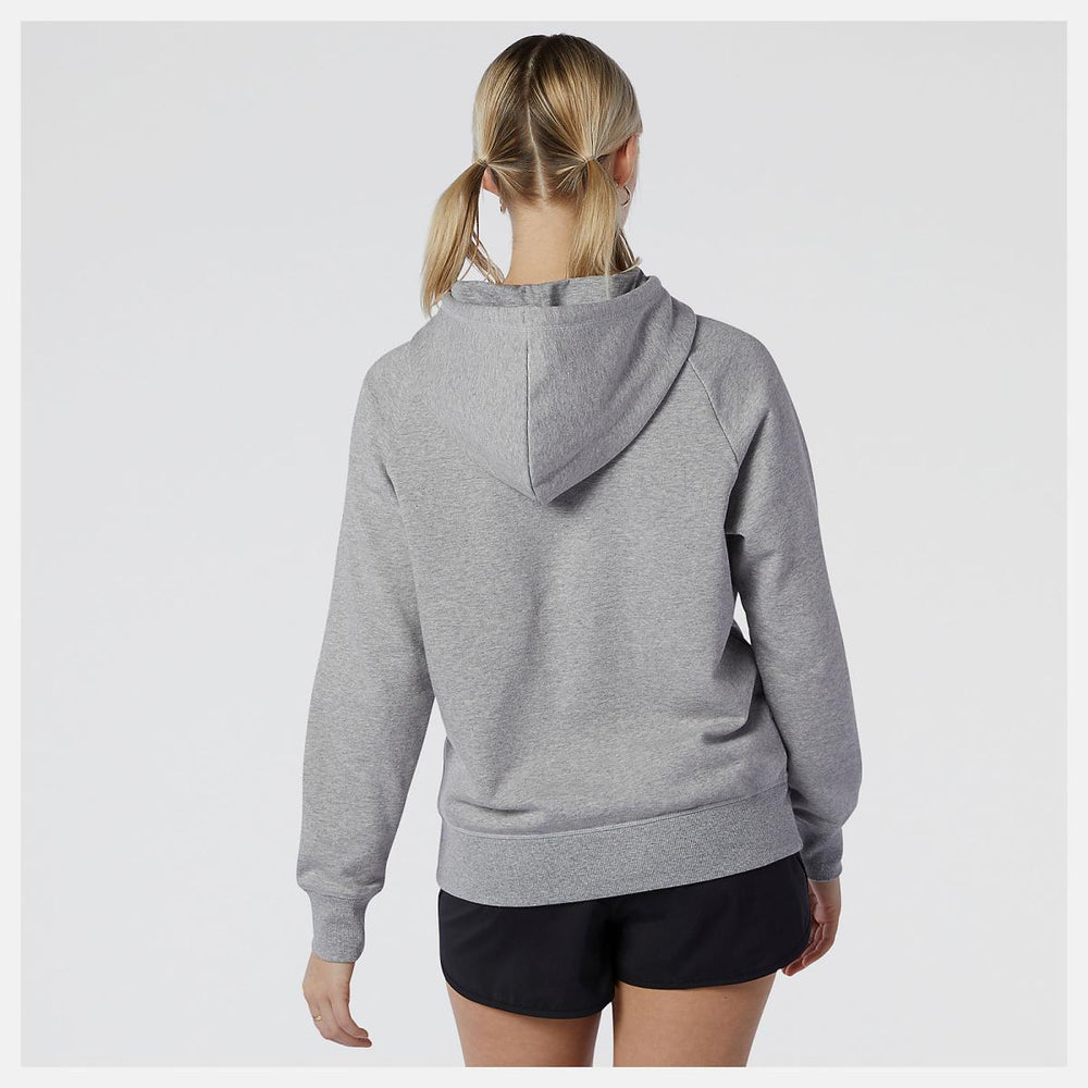 Hoodies &amp; Sweatshirts | Women New Balance NB Essentials Pullover Hoodie Athletic Grey
