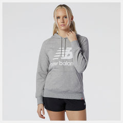 Hoodies &amp; Sweatshirts | Women New Balance NB Essentials Pullover Hoodie Athletic Grey