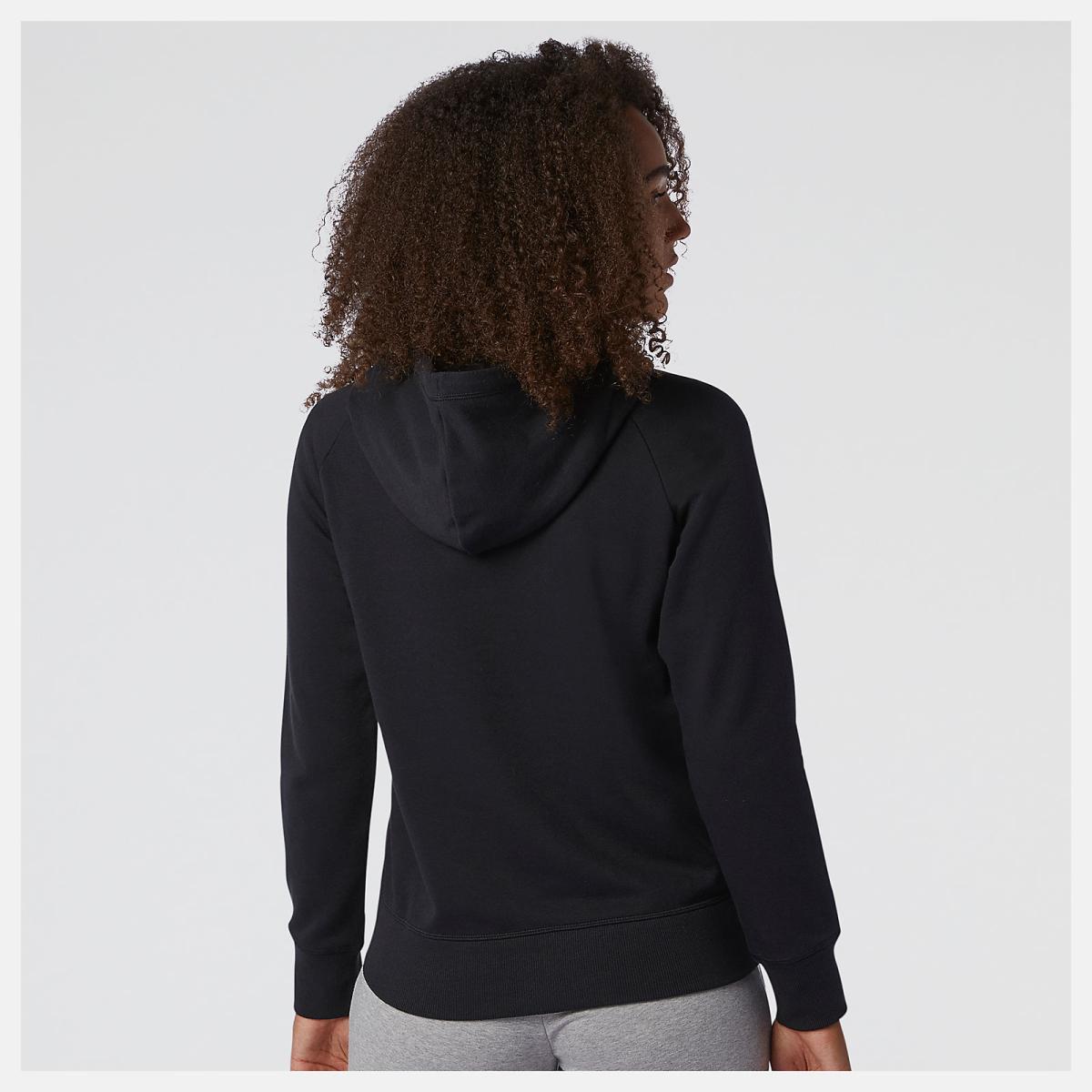 Hoodies &amp; Sweatshirts | Women New Balance NB Essentials Pullover Hoodie Black