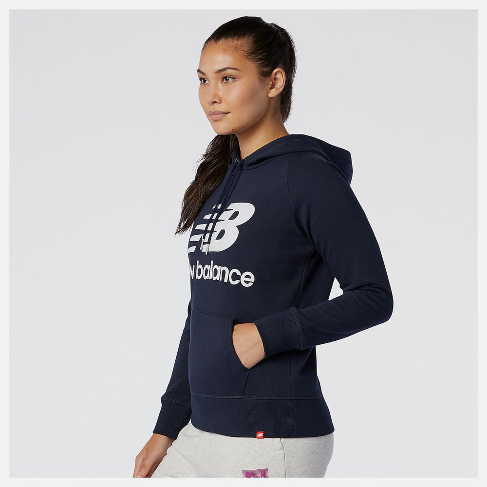 Hoodies &amp; Sweatshirts | Women New Balance NB Essentials Pullover Hoodie Eclipse
