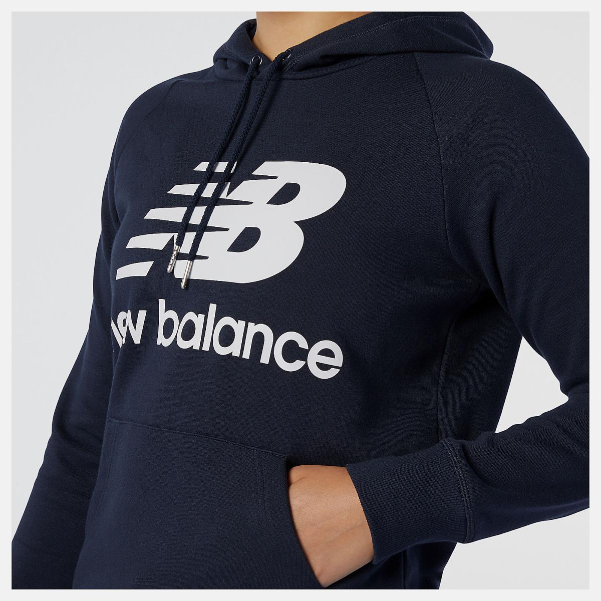 Hoodies &amp; Sweatshirts | Women New Balance NB Essentials Pullover Hoodie Eclipse