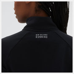 Hoodies &amp; Sweatshirts | Women New Balance NB Heat Grid Half Zip Black