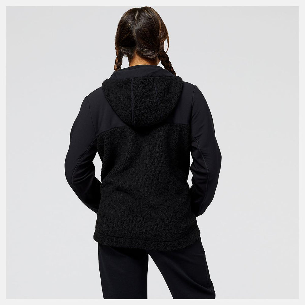 Hoodies &amp; Sweatshirts | Women New Balance Q Speed Sherpa Pullover Black