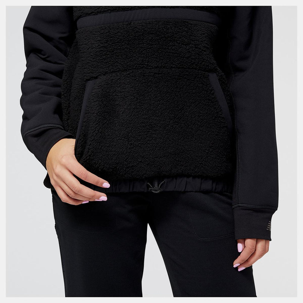 Hoodies &amp; Sweatshirts | Women New Balance Q Speed Sherpa Pullover Black