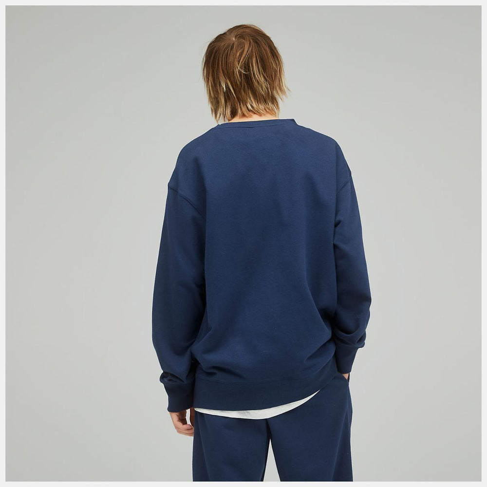 Hoodies &amp; Sweatshirts | Women New Balance Uni-ssentials French Terry Crewneck Sweatshirt Natural Indigo
