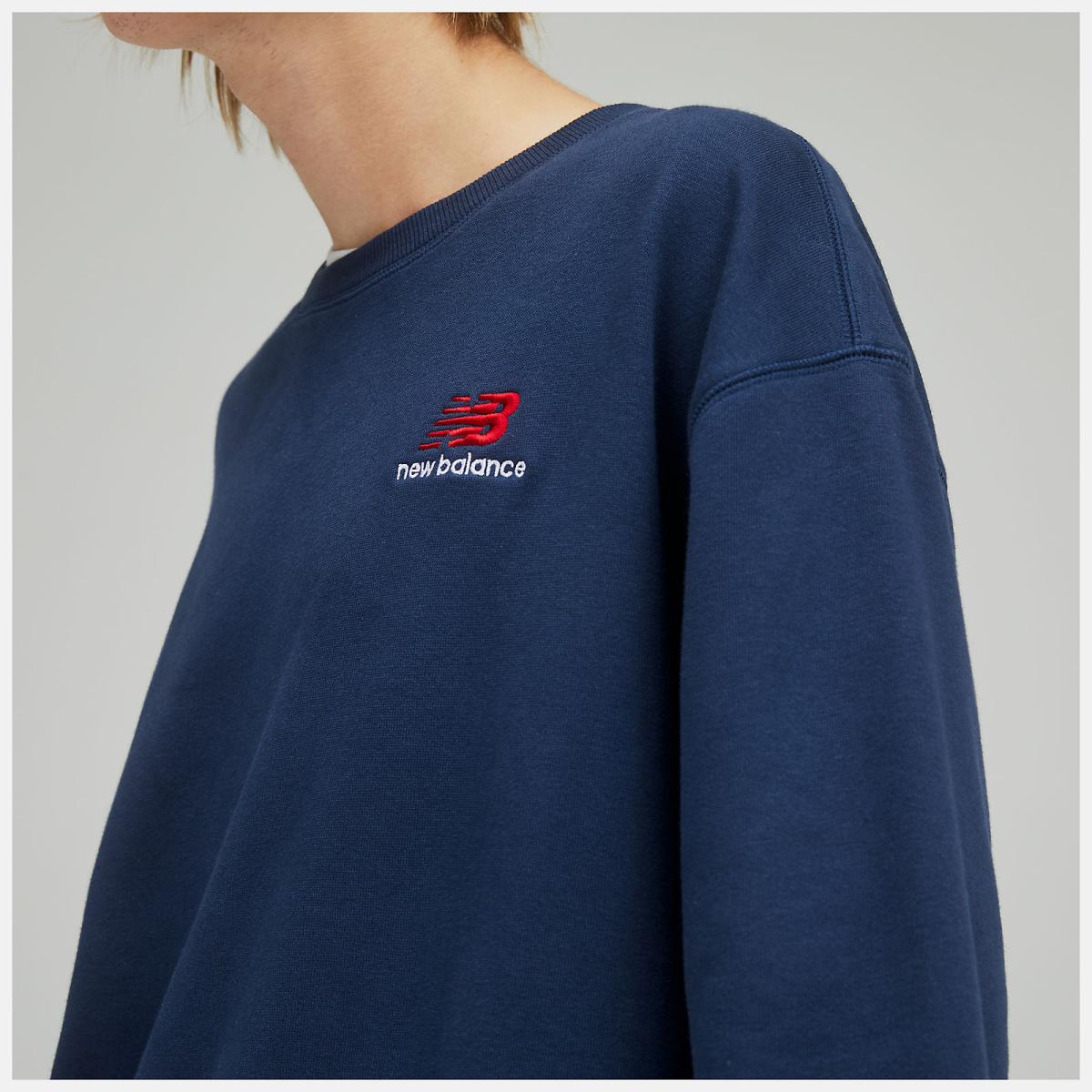 Hoodies &amp; Sweatshirts | Women New Balance Uni-ssentials French Terry Crewneck Sweatshirt Natural Indigo