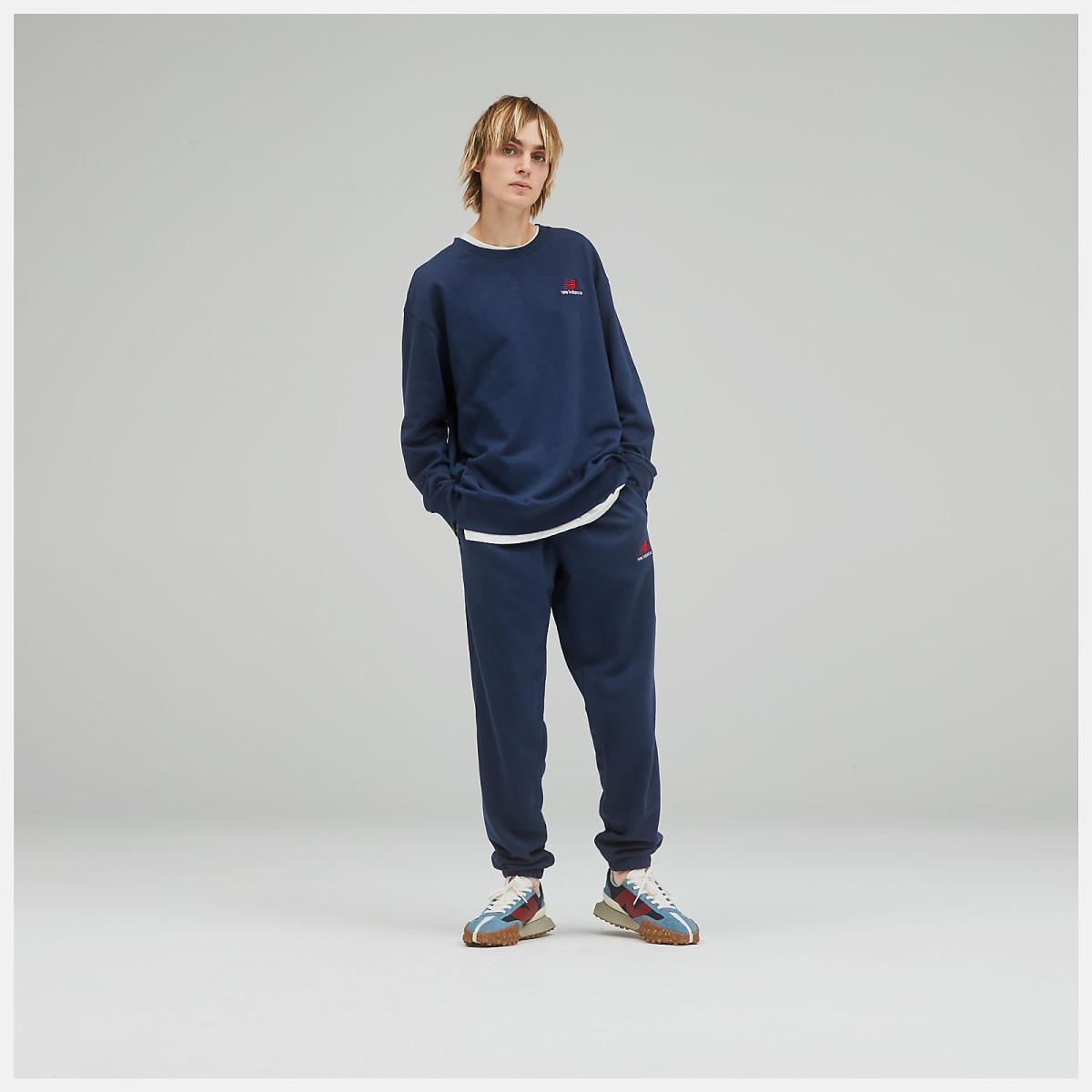 Hoodies &amp; Sweatshirts | Women New Balance Uni-ssentials French Terry Crewneck Sweatshirt Natural Indigo