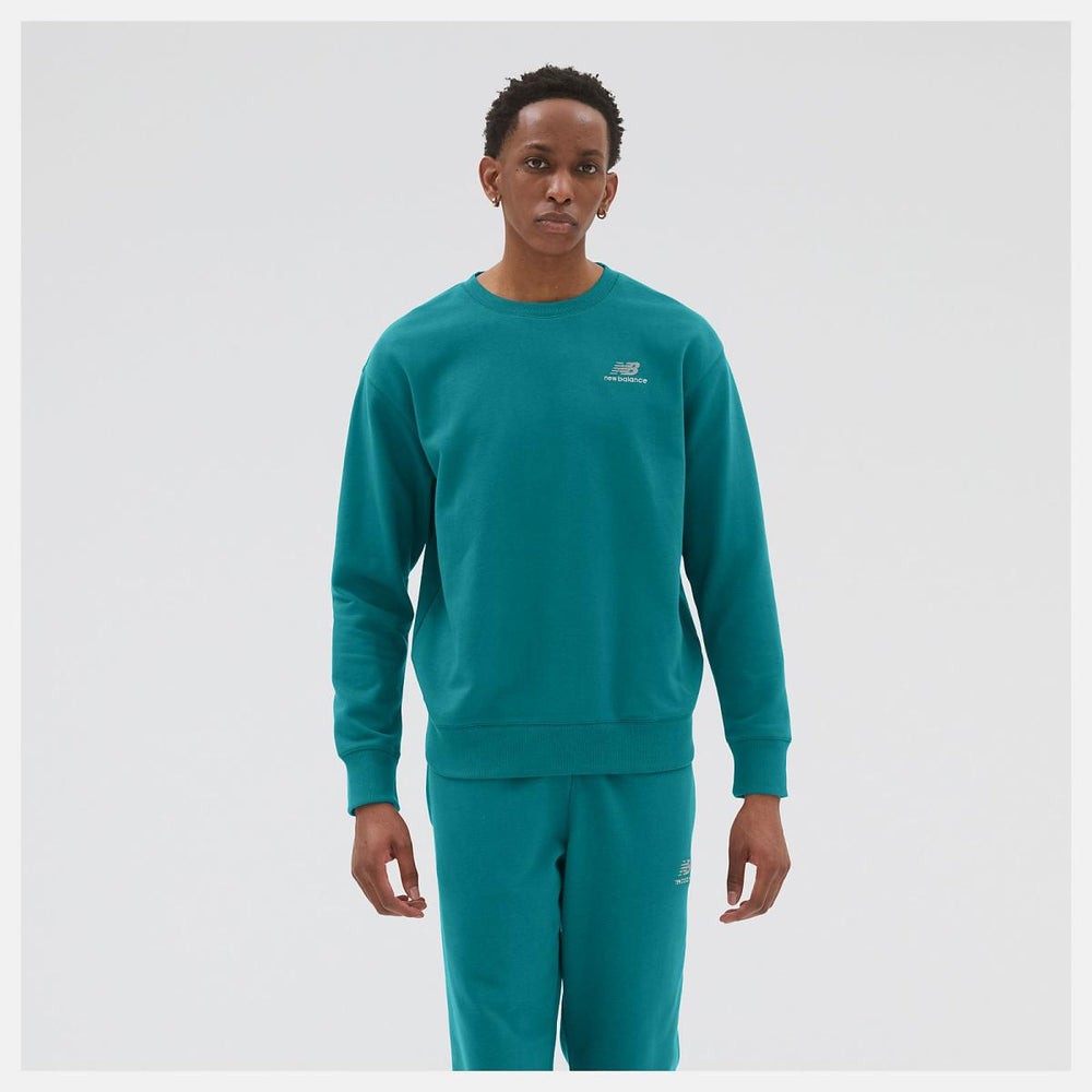 Hoodies &amp; Sweatshirts | Women New Balance Uni-ssentials French Terry Crewneck Sweatshirt Vintage Teal