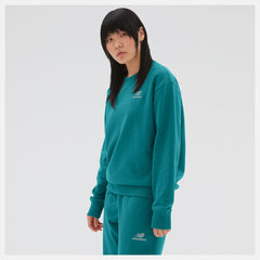 Hoodies &amp; Sweatshirts | Women New Balance Uni-ssentials French Terry Crewneck Sweatshirt Vintage Teal
